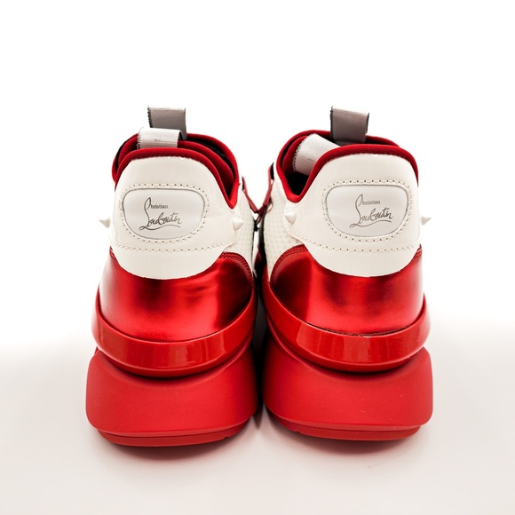 Christian Louboutin Red Runner Designer Sneakers Shoes EU 42.5 - Picture 7 of 12